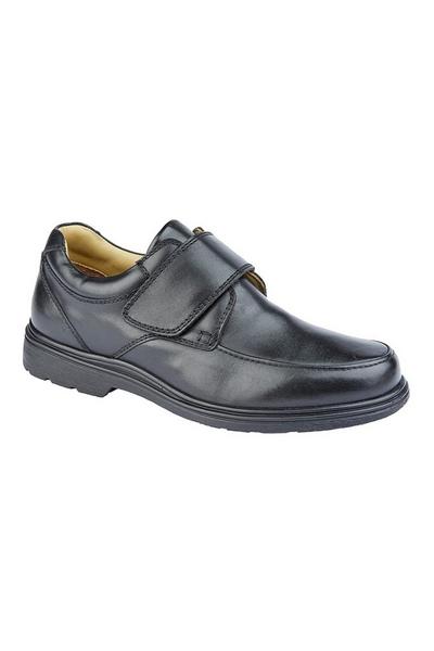 Roamers Black Leather Shoes