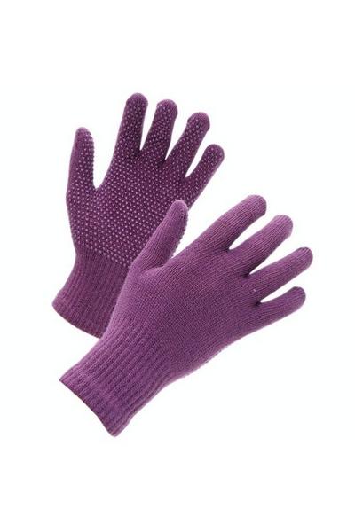 Shires Purple Suregrip Riding Gloves