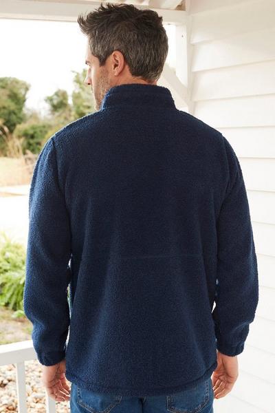 Cotton Traders Midnight Bonded Sherpa Fleece Jacket
