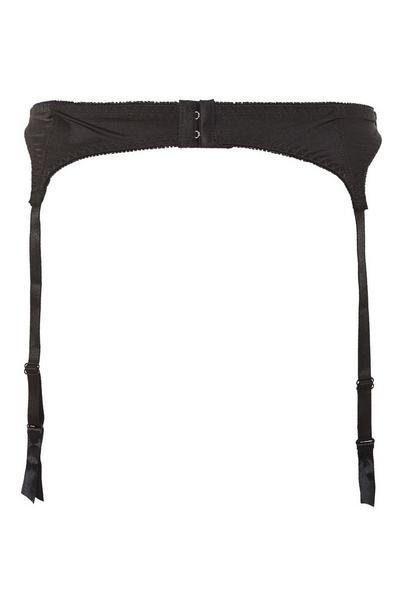 Yours Black Suspender Belt