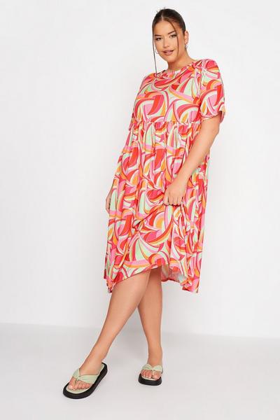 Yours Green Midaxi Smock Dress