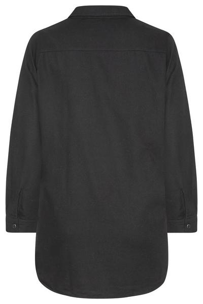 Yours Black Denim Shirt