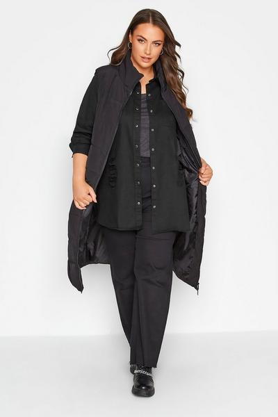 Yours Black Denim Shirt