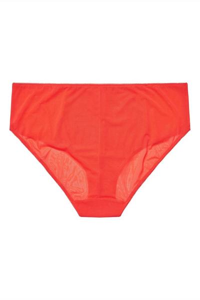 Yours Red Lace Briefs