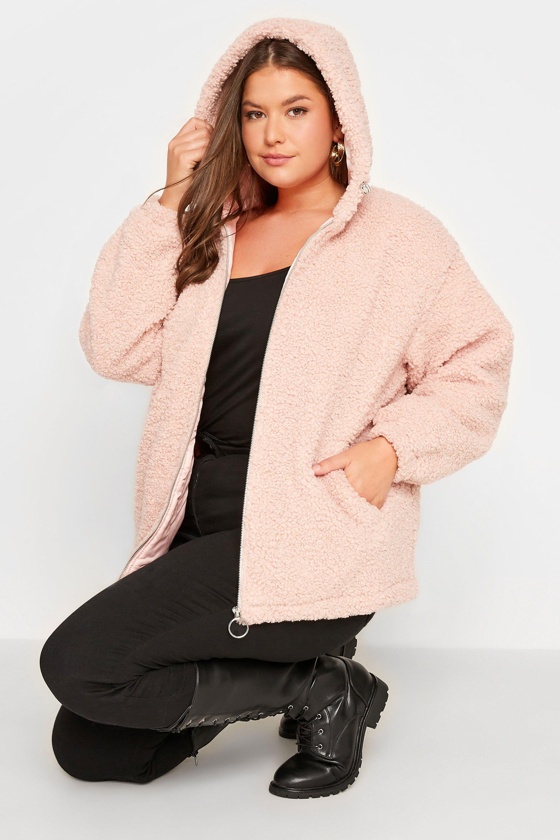 womens teddy coat plus size