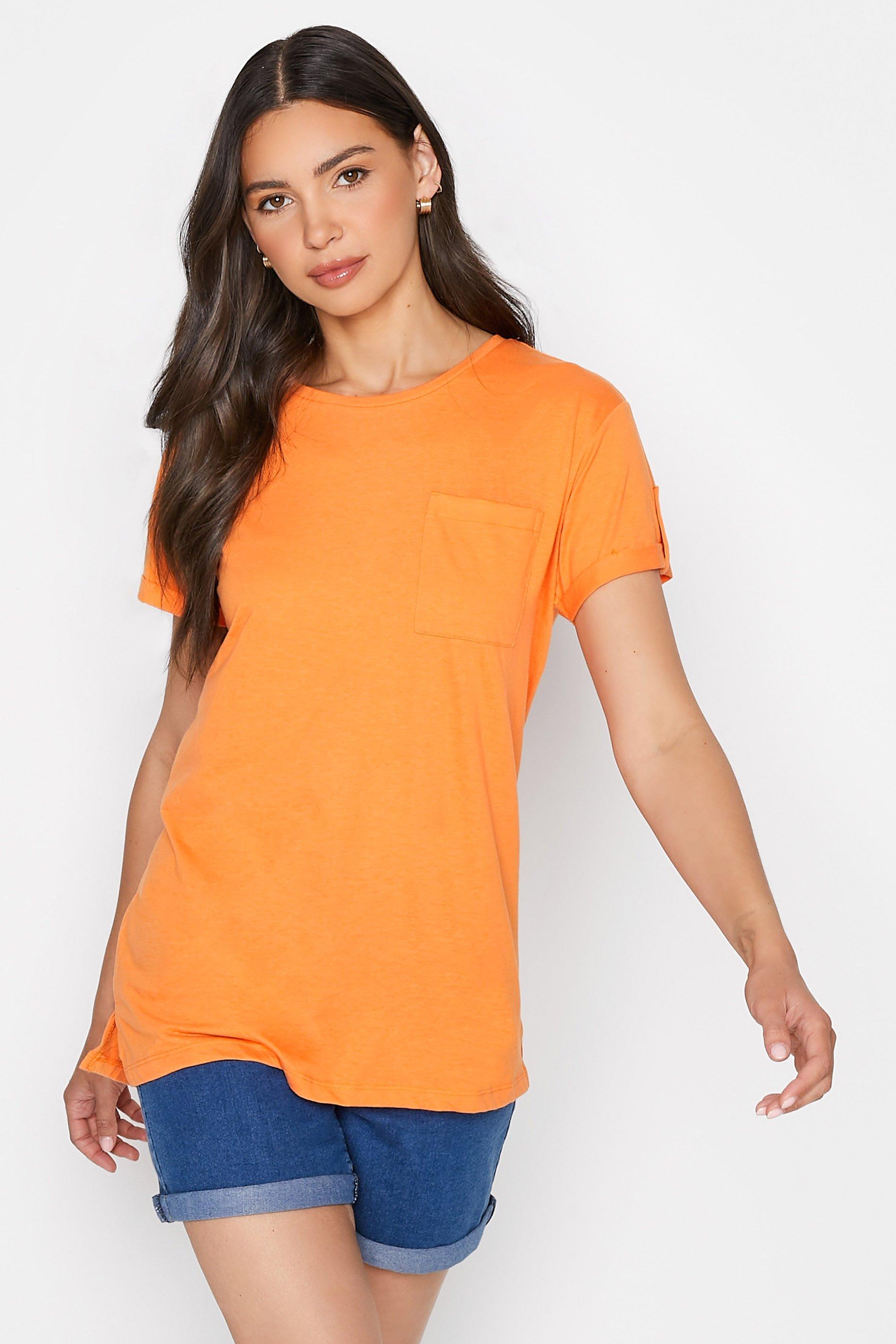 orange tee shirt womens