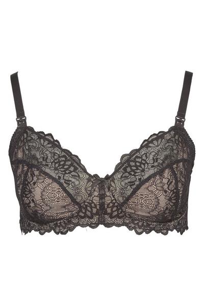 Yours Black Nursing Bra