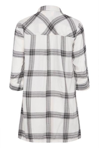 Long Tall Sally White Tall Zip Neck Shirt