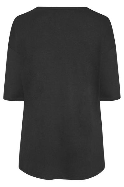 Yours Black Oversized T-shirt