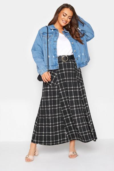 Yours Grey Maxi Skirt