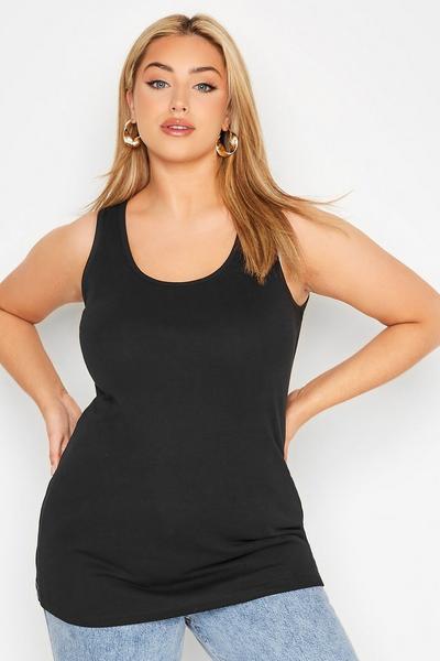 Yours Black Vest Top