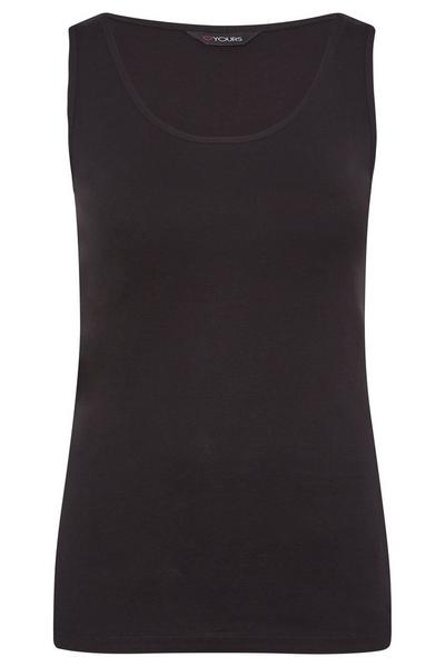 Yours Black Vest Top