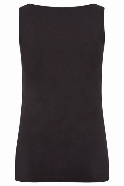 Yours Black Vest Top