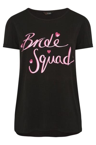 Yours Black Slogan T-Shirt