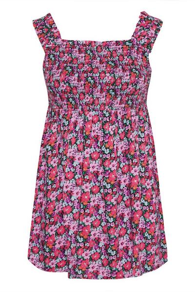 Yours Pink Printed Vest Top