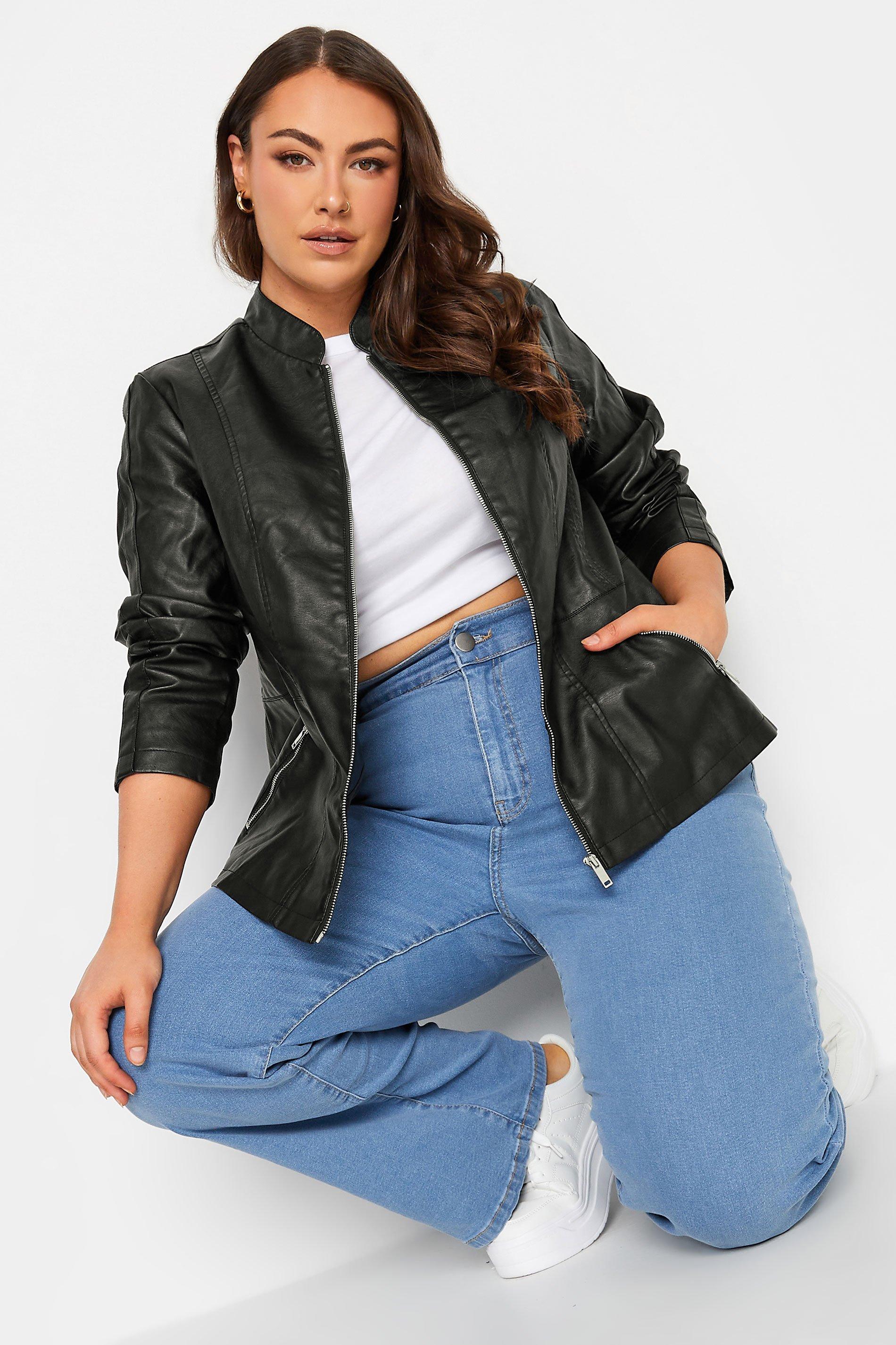 collarless leather jackets