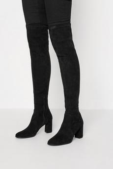 Long Tall Sally Black Over The Knee Boots