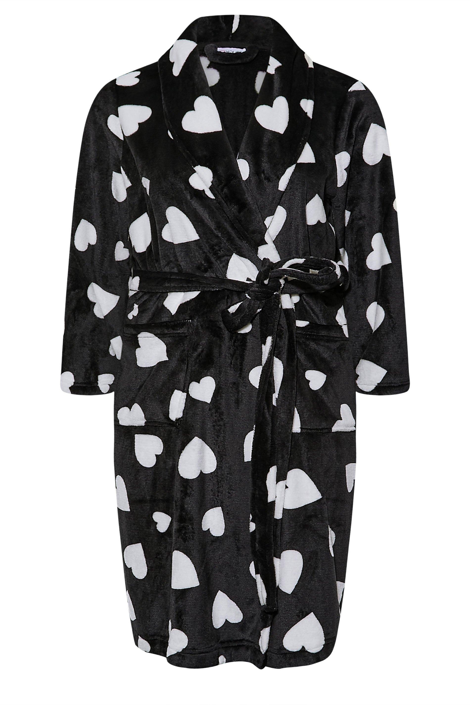 love heart dressing gown