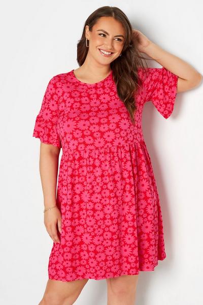 Yours Red Smock Tunic Dress