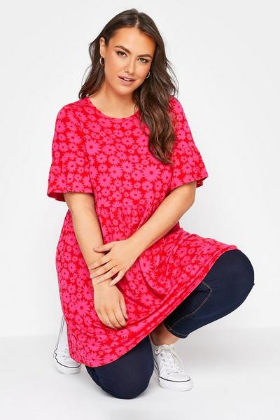 Yours Red Smock Tunic Dress
