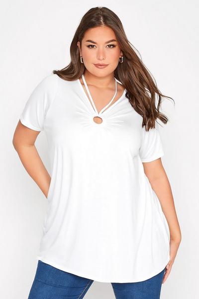 Yours White Ring Detail Swing Top