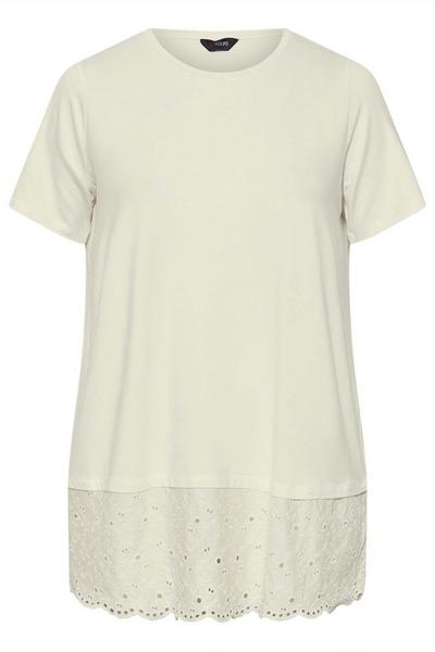 Yours White Lace T-Shirt