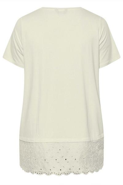 Yours White Lace T-Shirt