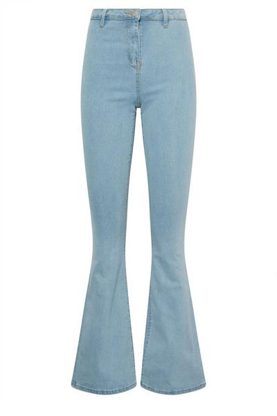 Long Tall Sally Blue Tall Flared Jeans