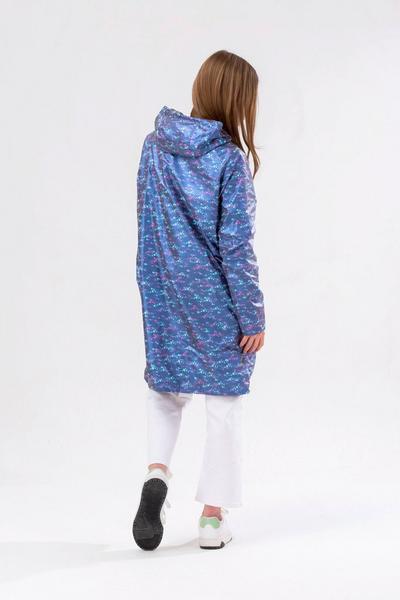 Hype Black Longline Star Fade Raincoat