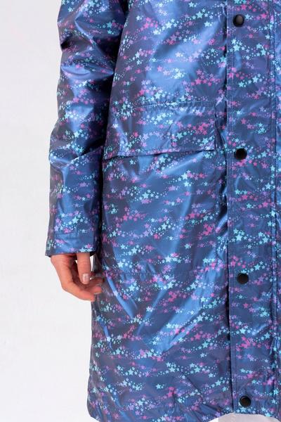 Hype Black Longline Star Fade Raincoat