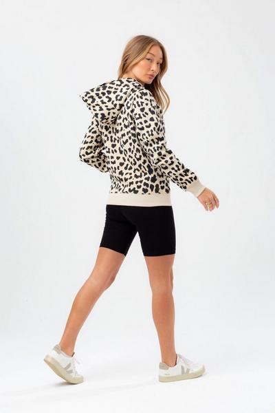 Hype Cream Cheetah Drawcord Hoodie