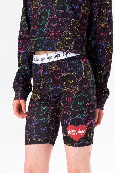 Hype Black X Care Bears Outline Script Cycling Shorts
