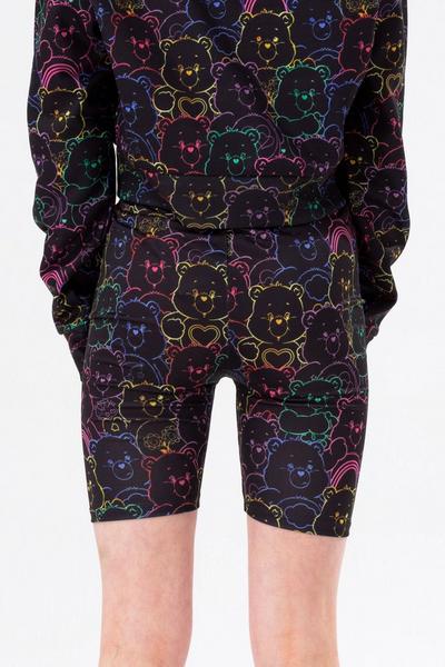 Hype Black X Care Bears Outline Script Cycling Shorts