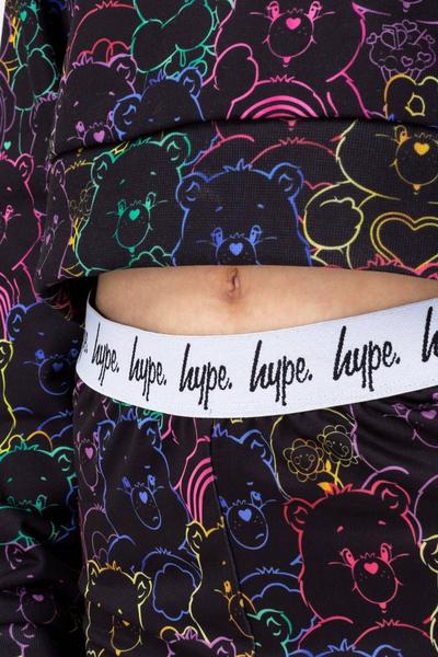Hype Black X Care Bears Outline Script Cycling Shorts
