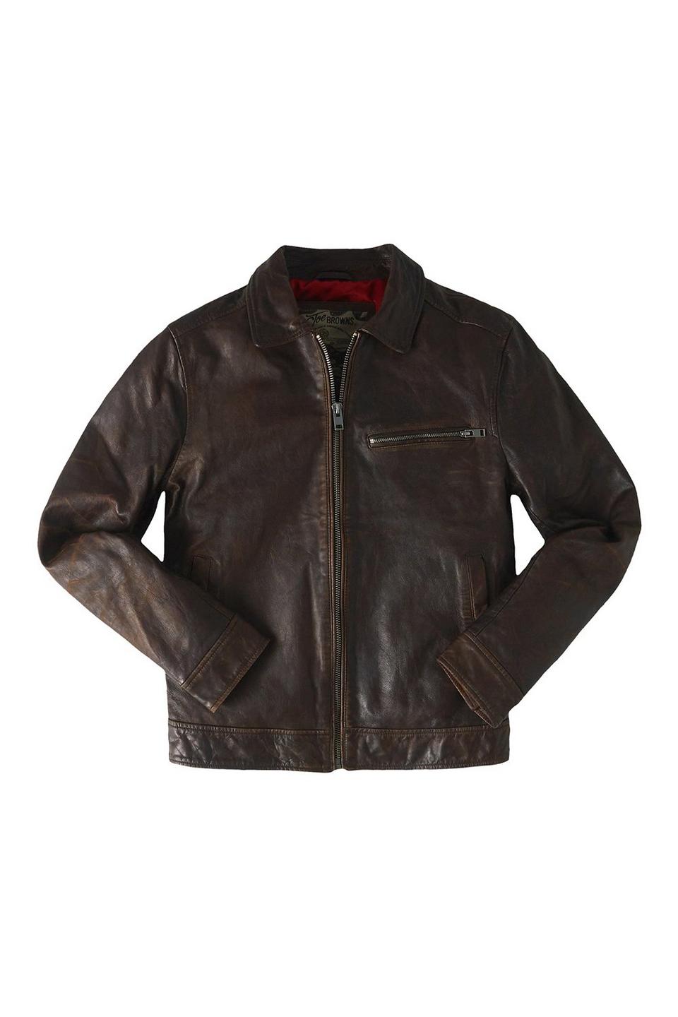 Jackets & Coats | Classic Old School Leather Jacket | Joe Browns