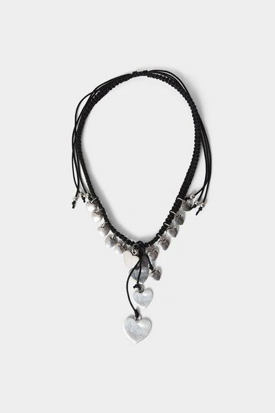 Joe Browns Black Boho Tribal Hearts Necklace