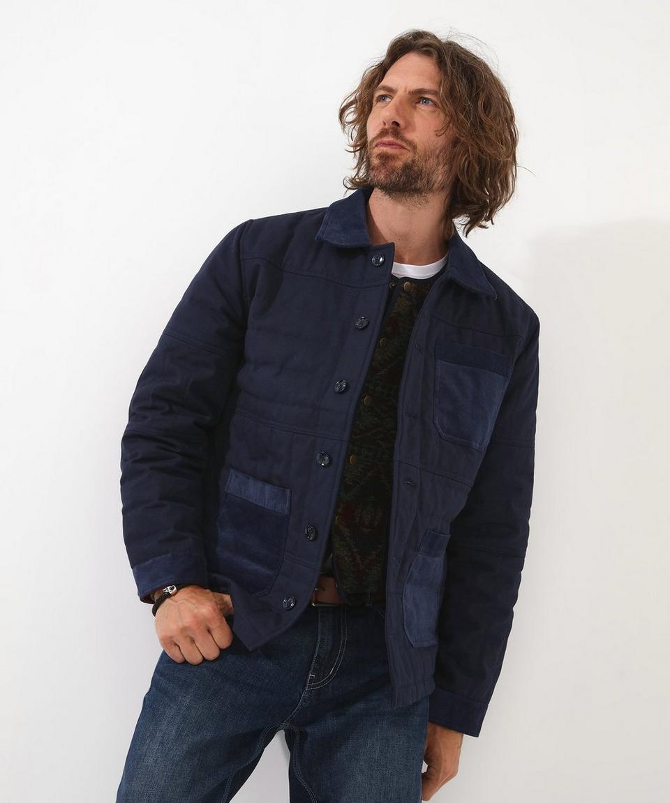 Jackets & Coats | Quilted Canvas Collared Jacket | Joe Browns