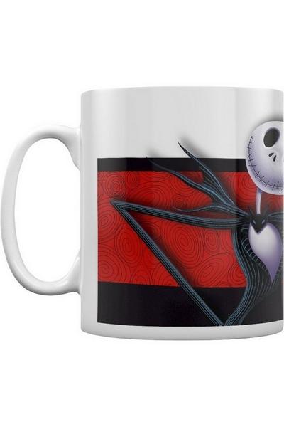 Nightmare Before Christmas White Banner Jack Skellington Mug