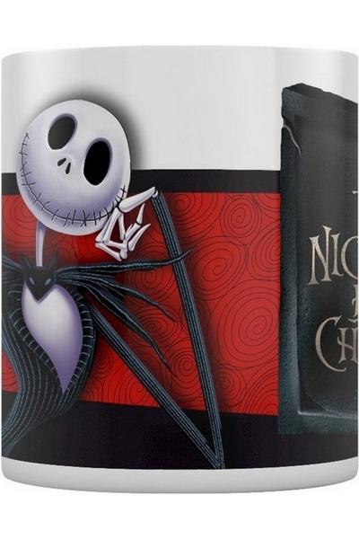 Nightmare Before Christmas White Banner Jack Skellington Mug