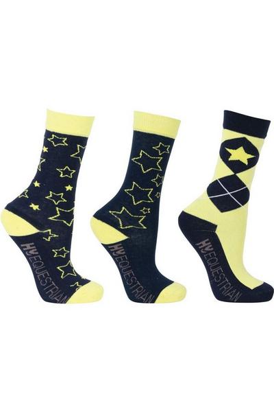 Hy Mid Navy Stella Socks Set (Pack of 3)