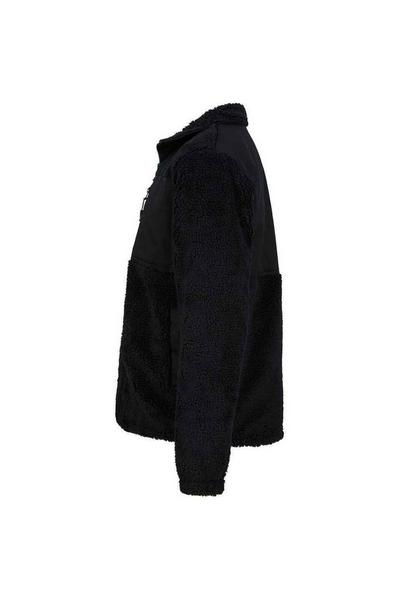 Front Row Black Sherpa Recycled Fleece Jacket
