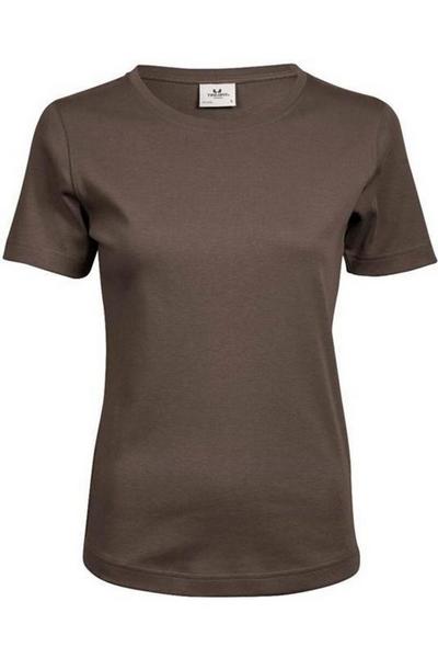 TEE JAYS Brown Interlock T-Shirt