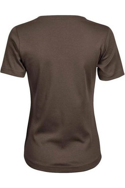 TEE JAYS Brown Interlock T-Shirt