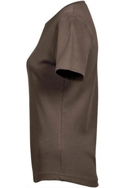 TEE JAYS Brown Interlock T-Shirt