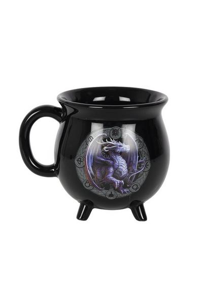 Anne Stokes Black Samhain Cauldron Heat Changing Mug