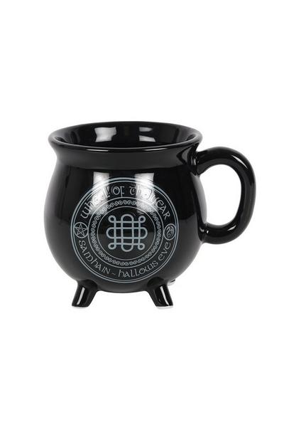 Anne Stokes Black Samhain Cauldron Heat Changing Mug