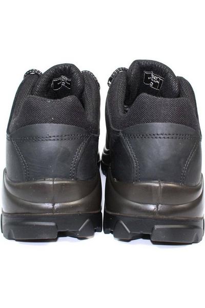 Grisport Black Dartmoor Waxy Leather Walking Shoes