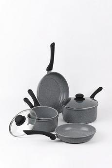 Durastone Grey Essential Grey 5 Piece Pan Set
