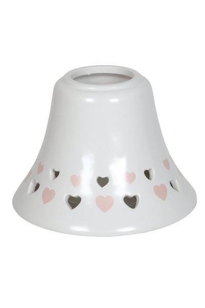 Aroma Accessories Pink Cut Out Heart Jar Lamp Shade Pink
