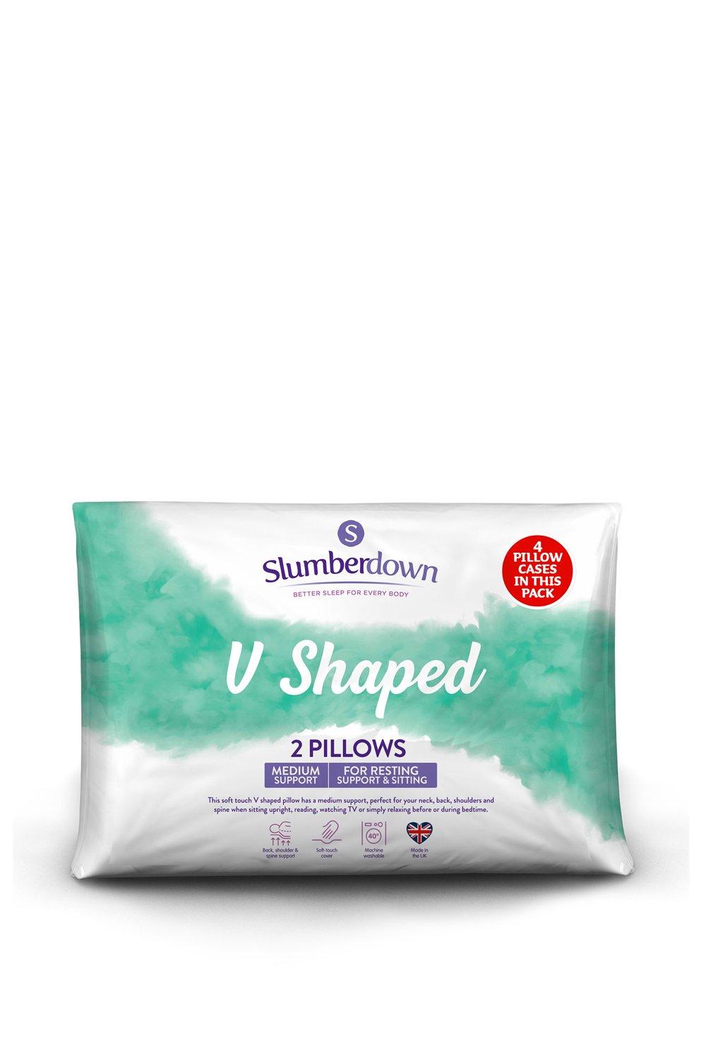 slumberdown v shaped pillow